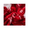 Hřejivé vánoční povlečení VELVET CHRISTMAS červené s jeleny