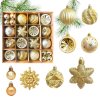 Sada vánočních ozdob STARLING 40 ks zlaté koule a dekorace