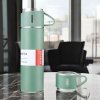 Stylová termoska HOT&COLD 500 ml se 3 šálky zelená pro každodenní použití