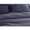 Povlečení z mikrovlákna JASMINE PURE tmavě modré – proužek 2 cm
