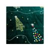 Vánoční povlečení mikroplyš CHRISTMAS DRIFT zelené s originálním designem