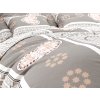 Bavlněné ložní povlečení HEART RETRO BLEND šedé – retro styl do ložnice