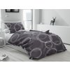 Černé povlečení BUBBLES BLEND – kruhový motiv pro moderní ložnici
