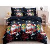 Povlečení z mikrovlákna MIDNIGHT GIFT barevné s veselým vánočním motivem