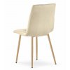 Jasnobeżowe krzesło do kuchni LIBRA aksamitne
