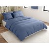 Prémiové bavlněné povlečení LUX modré s praktickým zapínáním