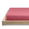 Elastické prostěradlo jersey s lycrou červené 90 × 200 cm – perfektní napnutí