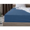 Jersey prostěradlo s lycrou tmavě modré 90 × 200 cm – pružné a pohodlné