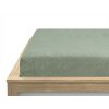 Froté prostěradlo EXCLUSIVE 90 x 200 cm světle olivové