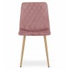 Moderní jídelní židle TURIN růžová sametová pro útulný interiér