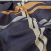 Moderní povlečení z mikrovlákna TARTAN tmavě modré s kostkou