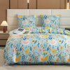 Barevné povlečení z mikrovlákna SPRING TWEET s květinami a ptáčky