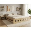 Łóżko Naomi podwyższone 140 x 200 cm, sosna
