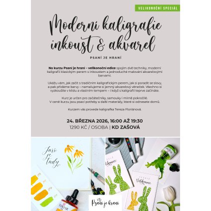 poster inkoust a akvarel zasova