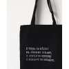 Ručně psaná plátěná taška