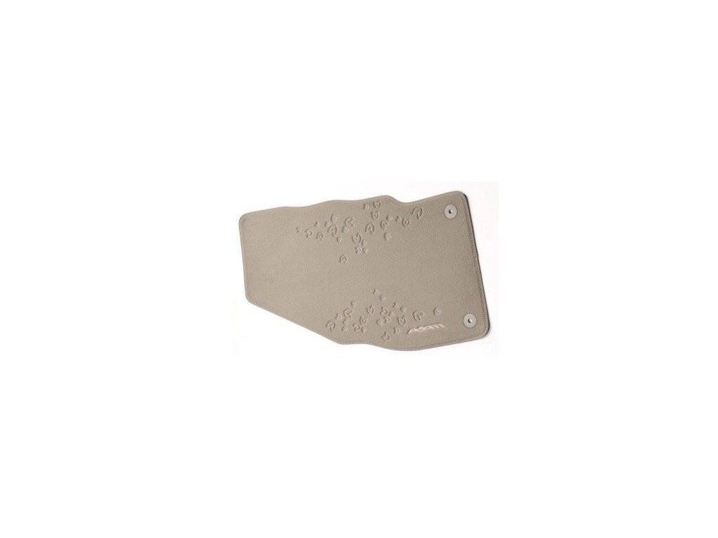 Tappetini Opel Fly, in velluto, colore marrone cacao