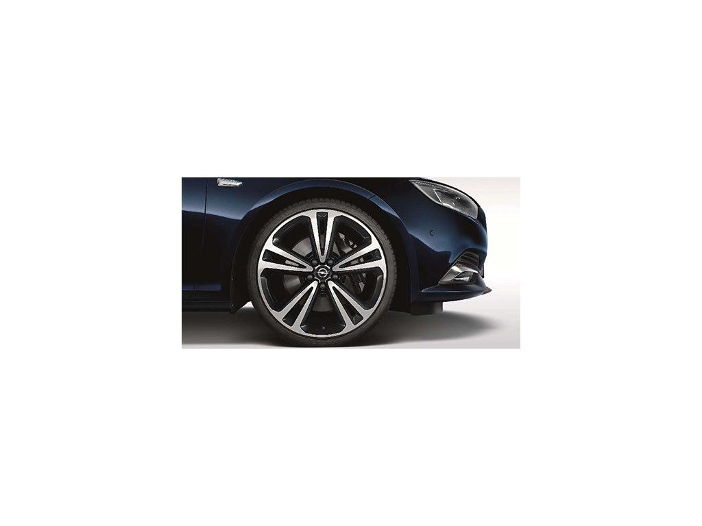 Opel Cerchio in Lega 20" Bicolore Con 5 Doppi Raggi (Nero Lucido)