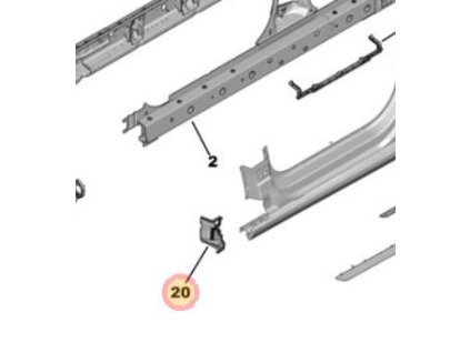 Peugeot 308 P5 Expansion insert left 9834509880