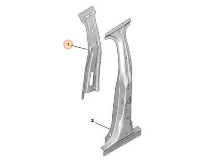 Peugeot 308 P5 Inner B-pillar profile left 9831076980