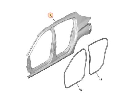 Peugeot 308 P5 Left cabin side 1678185980