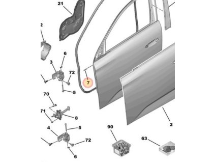 Peugeot 308 P5 Shoulder bolt 9824179080