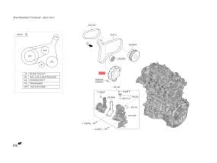 Hyundai Tendicinghia cinghia piatta 2528107005