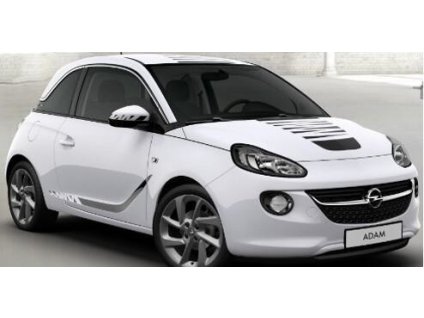 Opel-Folienanwendung für die Außenseite des Autos, Streifensatz für das Autodach, Farbe Corbie Mattschwarz