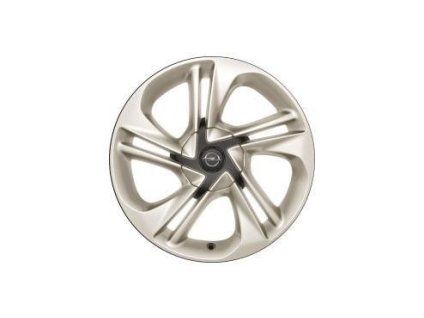 Opel Алуминиев диск 17" - 5 двойни спици - кремаво бяло