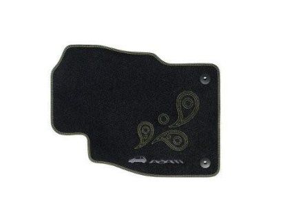 Opel Tappetini Velluto Nero Paisley