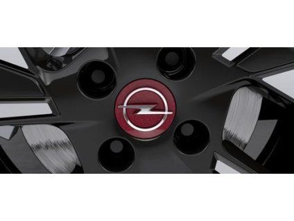 Tapa Central Opel para Llanta de Aluminio - Rojo Chile