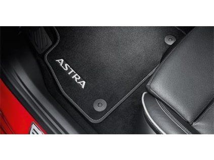 Tappetini in Moquette Velour Opel - Nero