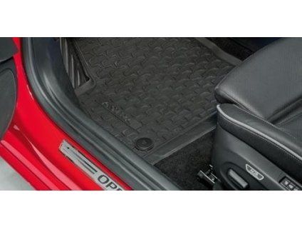 Tapis de sol en caoutchouc noir Opel