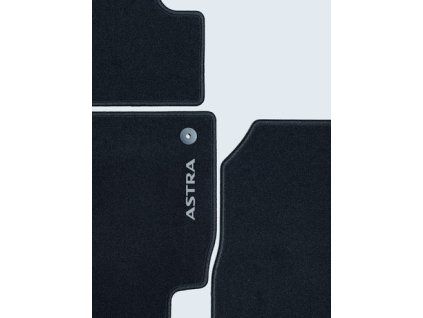 Tappetini in Moquette Velour Opel - Nero