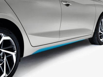 Hyundai i20 Minigonne laterali, turchese acqua