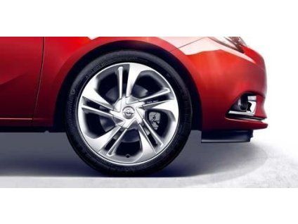 Opel Cerchio In Lega 17" - 5 Doppi Raggi - Argento