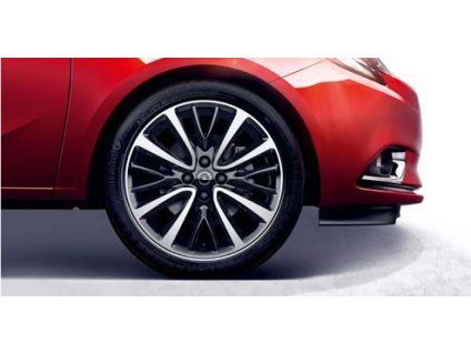 Opel Cerchio In Lega 17" - 8 Razze, Forma V - Nero