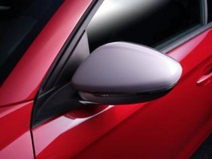 Opel Coque de rétroviseur décorative blanche