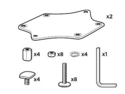 Opel Kit d'équerres de renfort