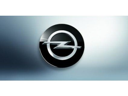 Opel Bouchon central rond noir brillant