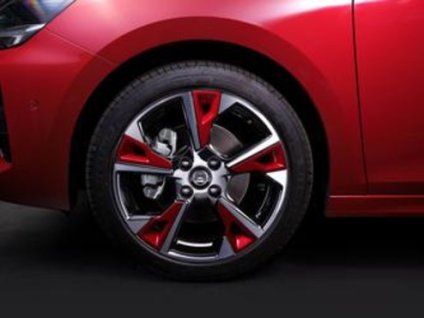Opel Decorazione Rossa Per Ruota