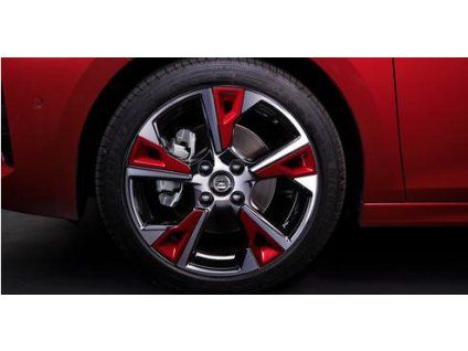 Opel Decorazioni Rosse per Cerchi