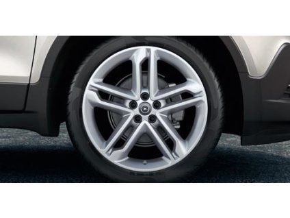 Opel Llanta De Aleación 19" - 5 Radios Dobles - Plata