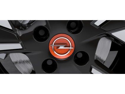 Tapa Central Opel Para Llanta de Aluminio - Naranja Efervescente