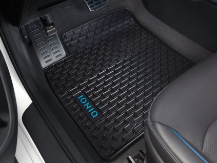 Hyundai IONIQ Rohože do každého počasí, s modrým akcentem, levostranné řízení