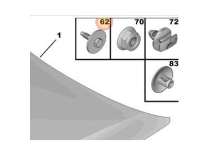 Peugeot 308 P5 Šroub 9628527880