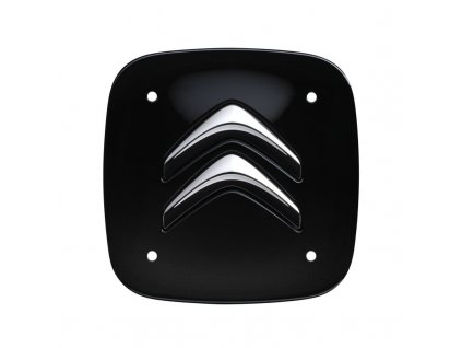 sada 4 cernych ctvercovych stredovych krytek citroen