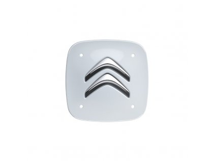 sada 4 bilych ctvercovych stredovych krytek citroen