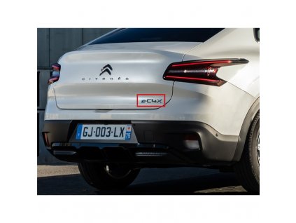 stitek e c4 x zadni cast vozu citroen e c4 x c43