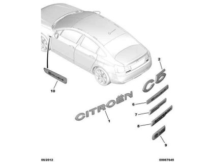 Citroën C5, Emblemă spate 98041608VD