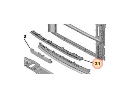 Peugeot 308 P5 Dichtung Luftzufuhr-Modul 9836958080